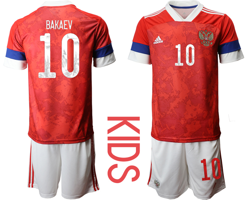 Cheap 2021 European Cup Russia home Youth 10 soccer jerseys
